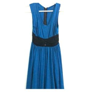 Tracy Reese blue flowy cotton dress